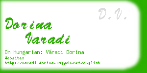 dorina varadi business card